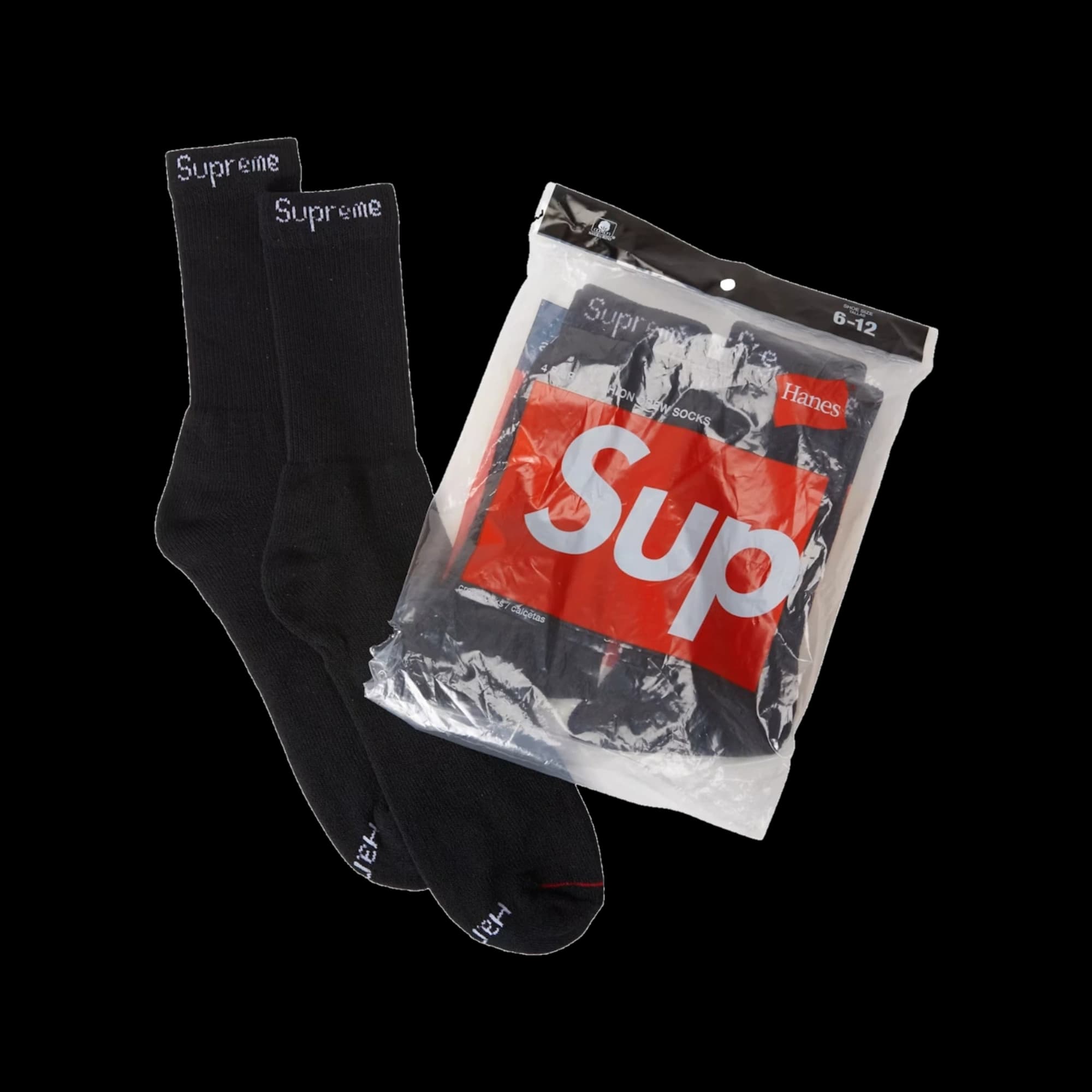Supreme Socks Black